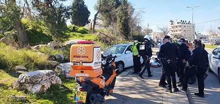 اصابة حرجة بحادث قرب بيت حنينا في القدس